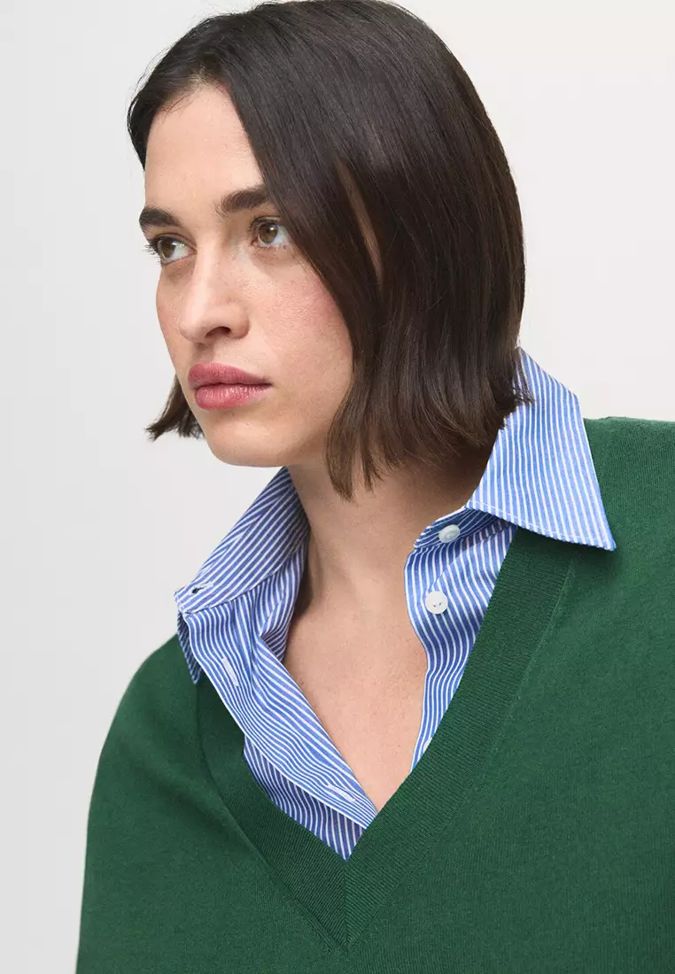 V-Neck Knit Sweater