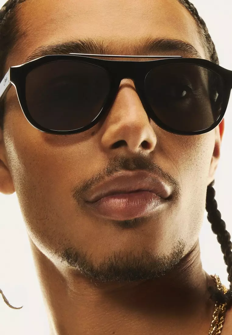 High Top Sunglasses - Black/Black Polarized