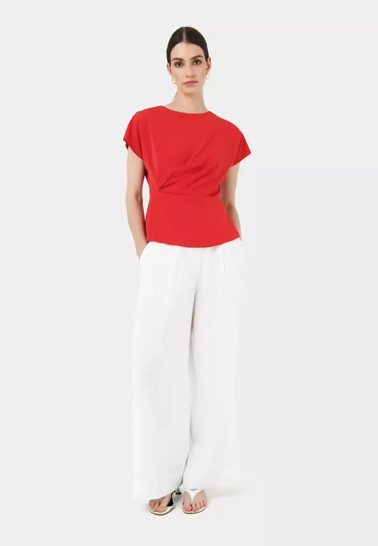 Bonnie Gathered Peplum Top