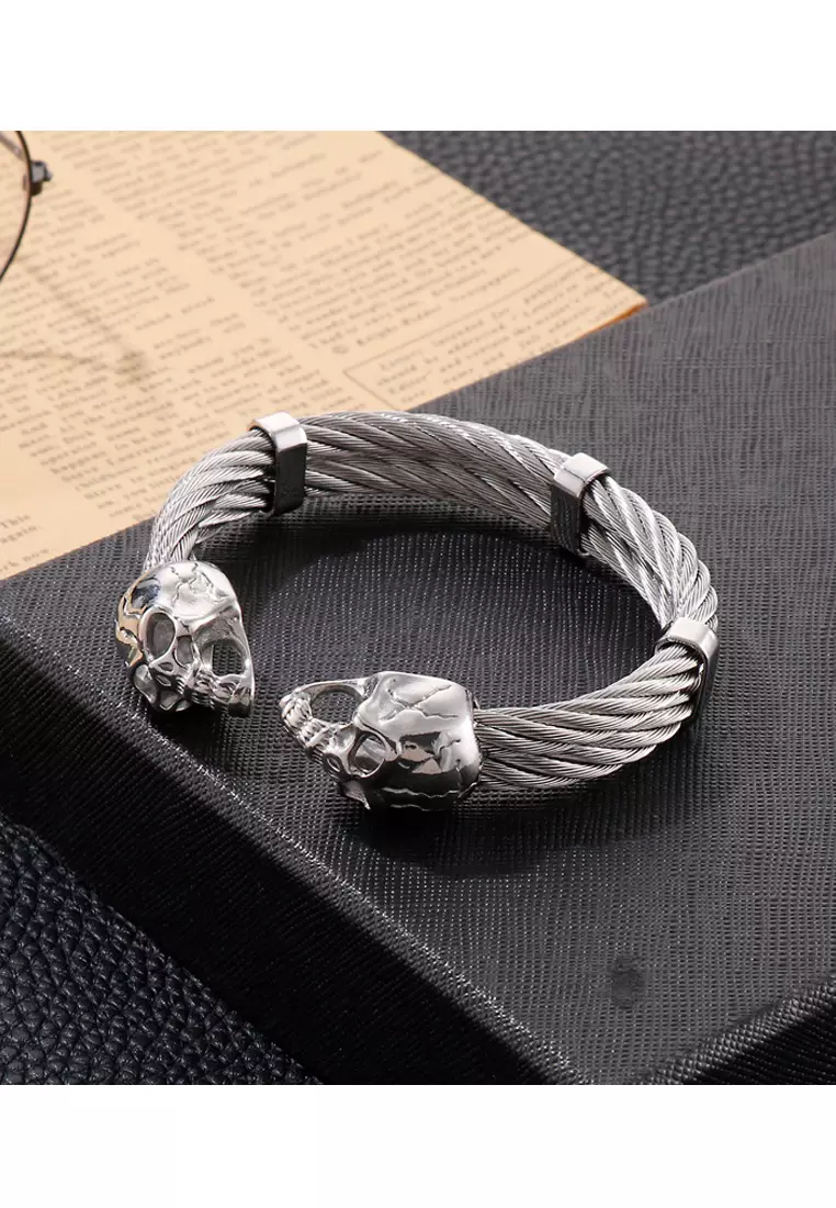 Happy shop skulls bracelet