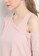 Heart and Feel pink Cold Shoulder Knitted Blouse EE079AAB96472BGS_5