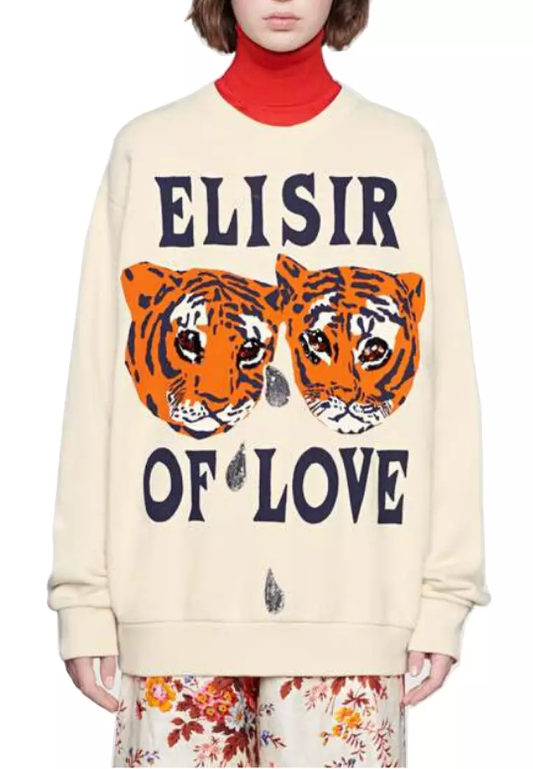 Gucci tiger sweater outlet women's