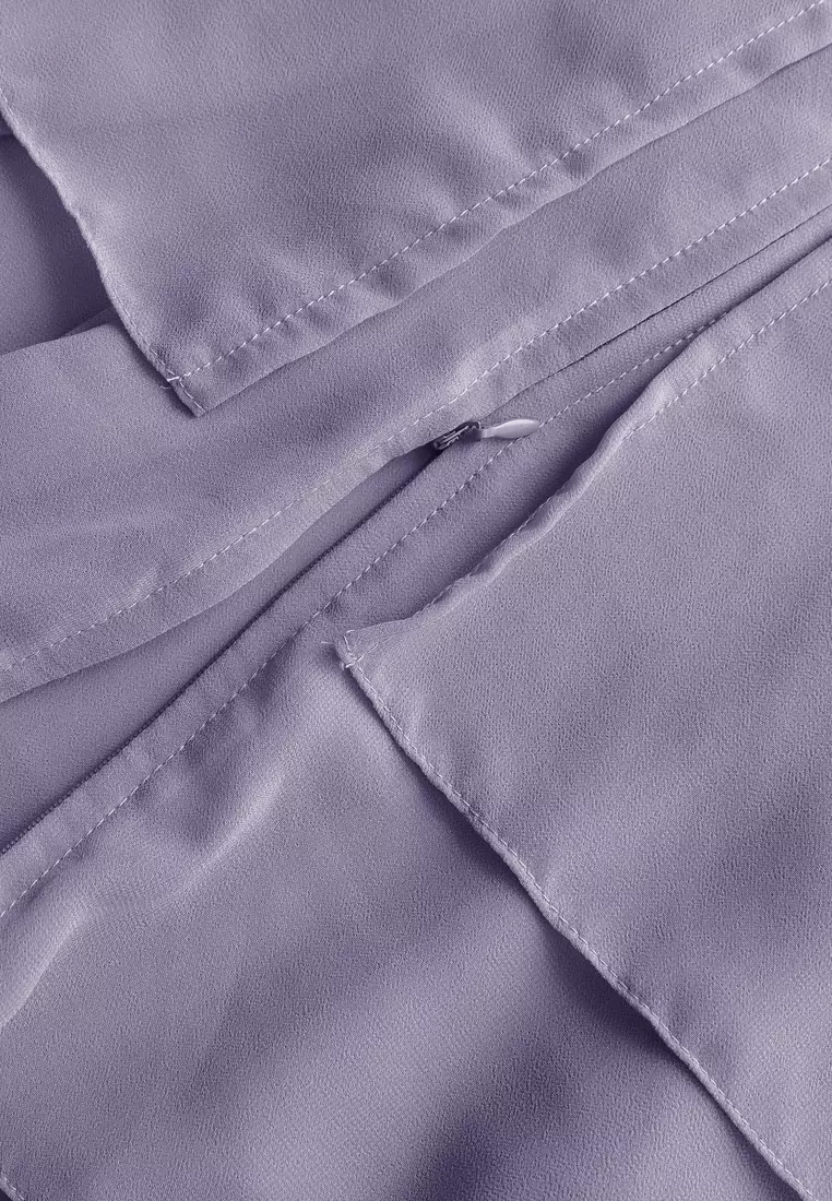 Anya Instan | Hijab Instan Resleting | Bergo Khimar Kerudung 2 Layer  - Purple Opulence