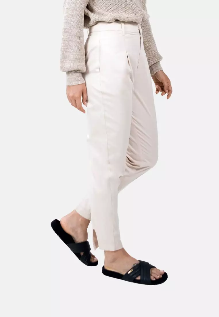 1 People Salo QVD -Tapered Trousers-Egret 2024