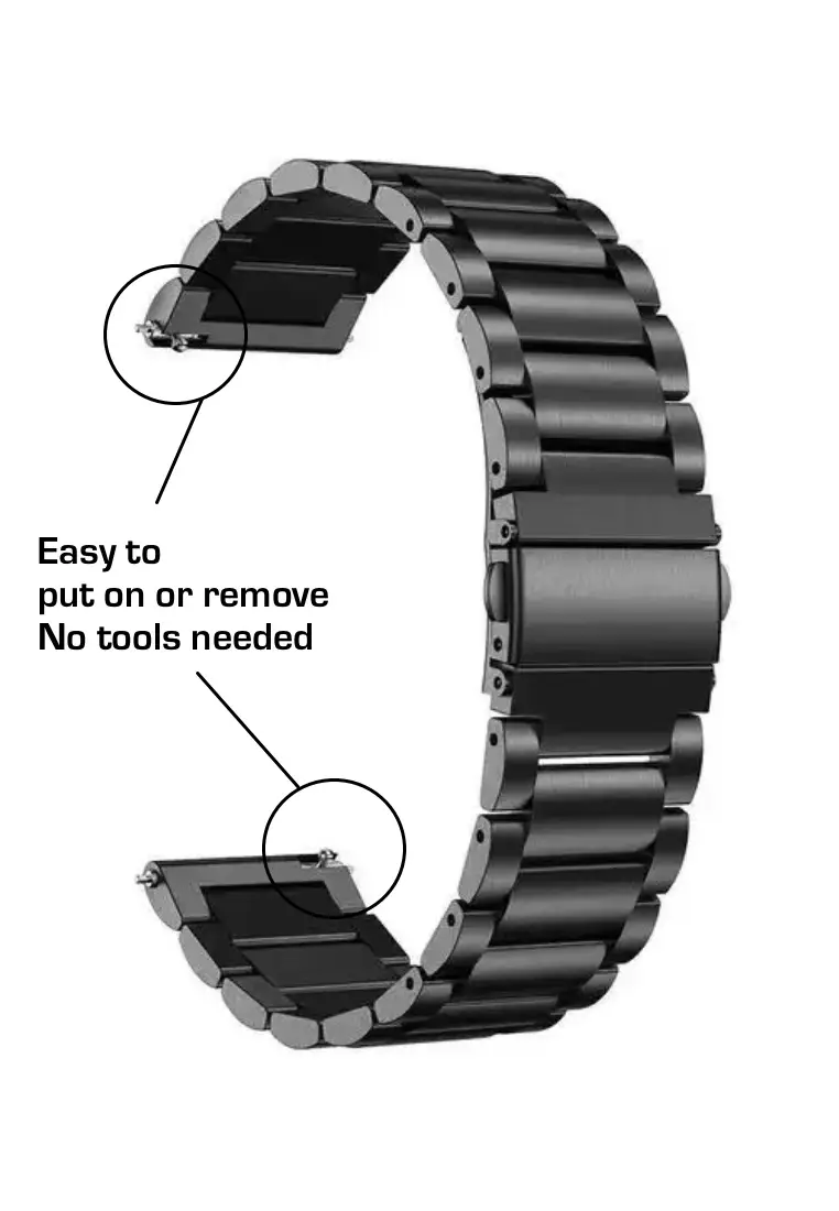 "Universal" Stainless Steel Watch Bracelet (18-24mm)