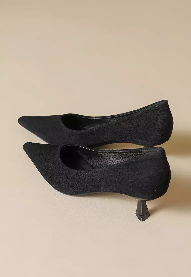 4.5CM Pointed Kitten Heel Pumps WW739-1