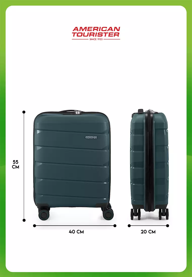American Tourister Koper Hardcase Air Move Cabin 20 inch- Jungle Green