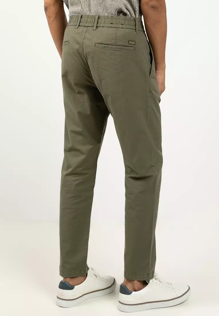 Chino-Tapered Pants - BOSS Orange