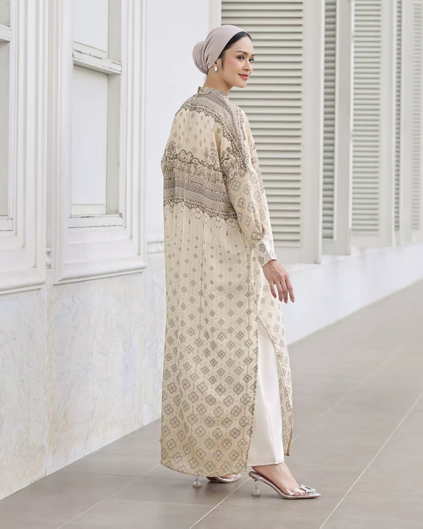 Geulis.id SERADIA KAFTAN SET / KAFTAN WANITA / BAJU LEBARAN - MOCCA