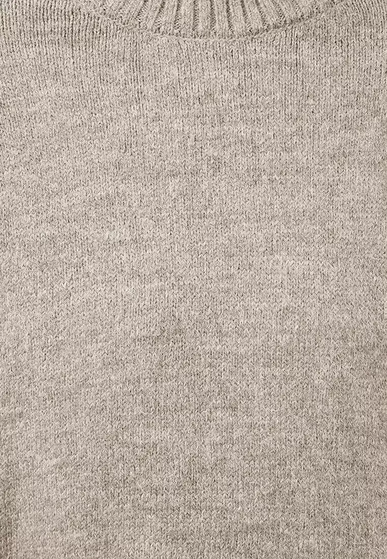 Stone Wide Pattern Crew Neck Knitwear Sweater TWOAW25KZ00168