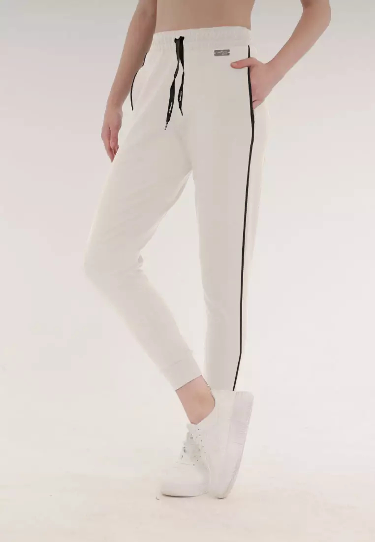 Lee Vierra Basic Sport Jogger, Celana Jogger Wanita - Off White