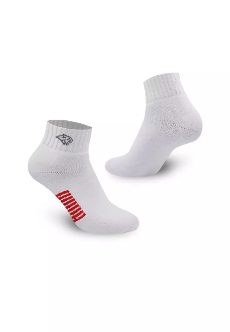 Puma Men’s Embroidered Thick Sports Ankle Socks 3 pairs in a pack PMSEG11