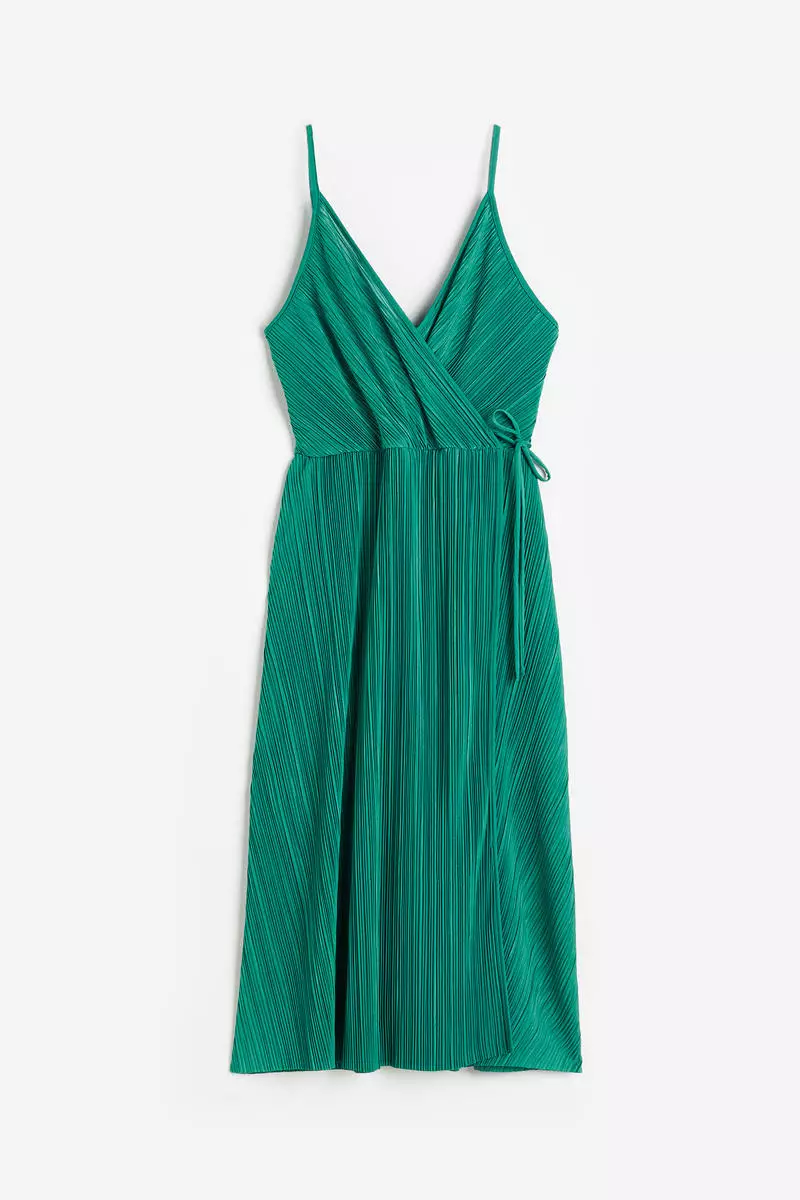Buy H&M Pleated wrapover dress 2024 Online ZALORA Philippines