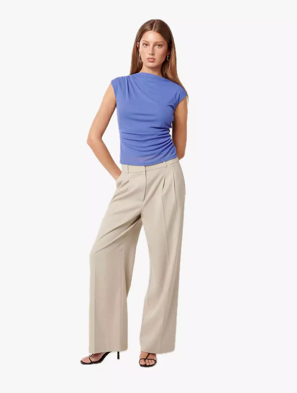 Mel Extended Sleeve Mesh Top