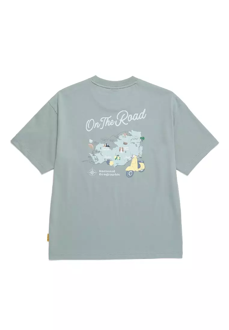 [NG] REGEN ASKIN UNI ON THE ROAD GRAPHIC T-SHIRT ★大人気★ National Geographic Unisex REGEN ASKIN On The Road Graphic