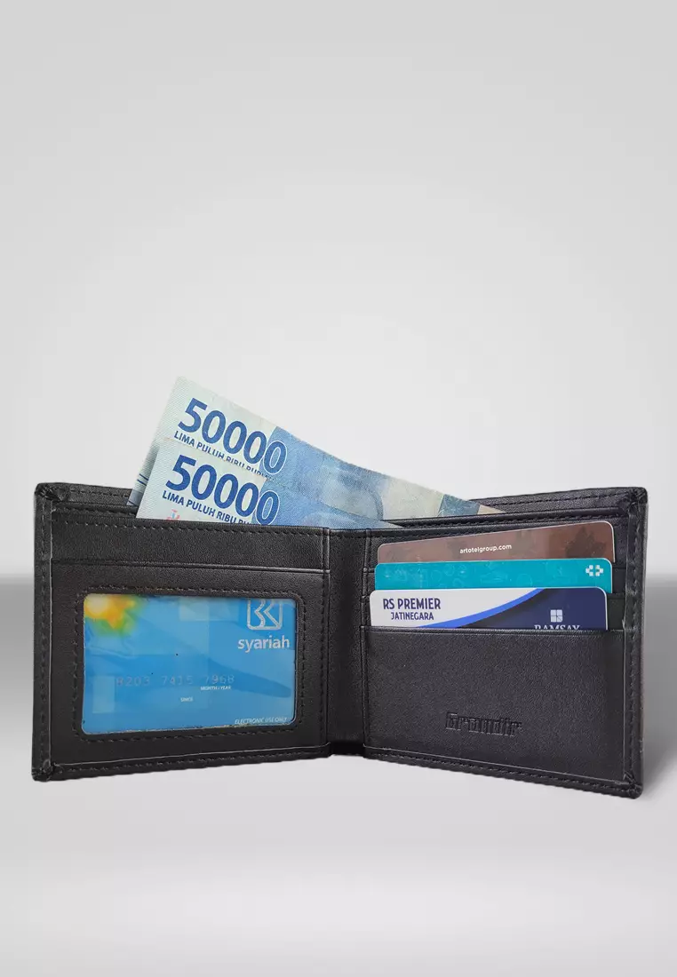 Grandir Gift Set Ikat Pinggang Dompet Kulit Pria Leather Original