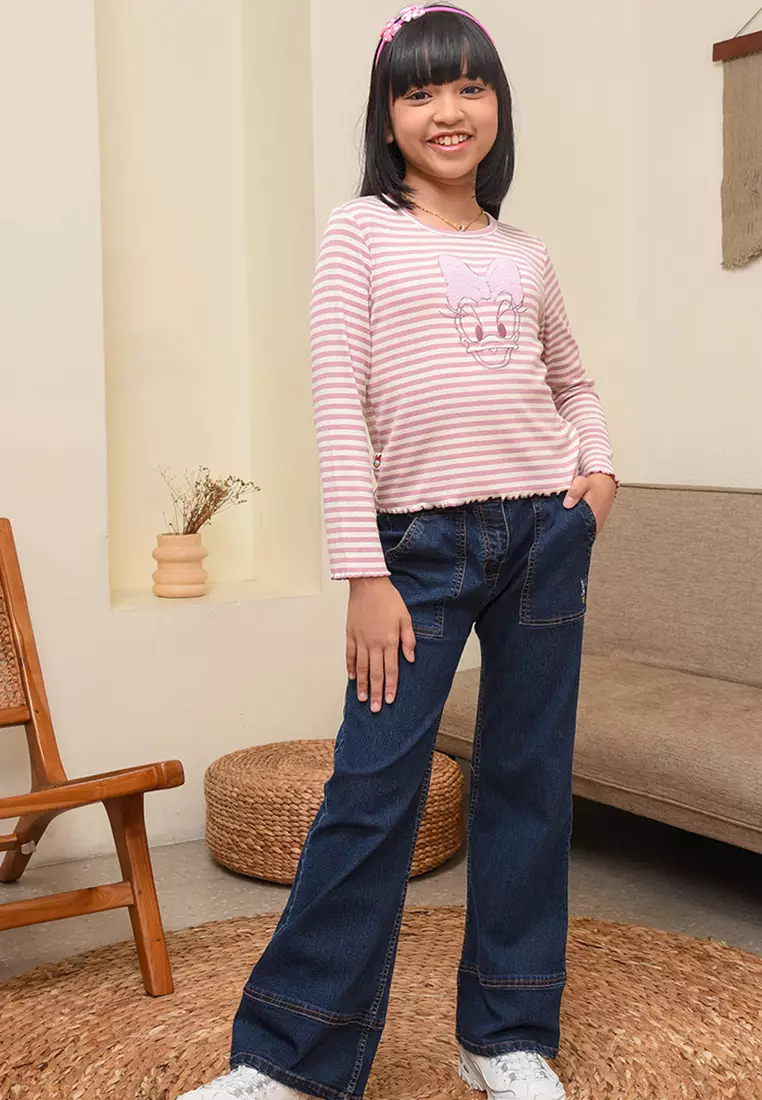 Long sleeves t-shirt girl/ Kaos lengan panjang anak perempuan/ Daisy Lovely Daisy