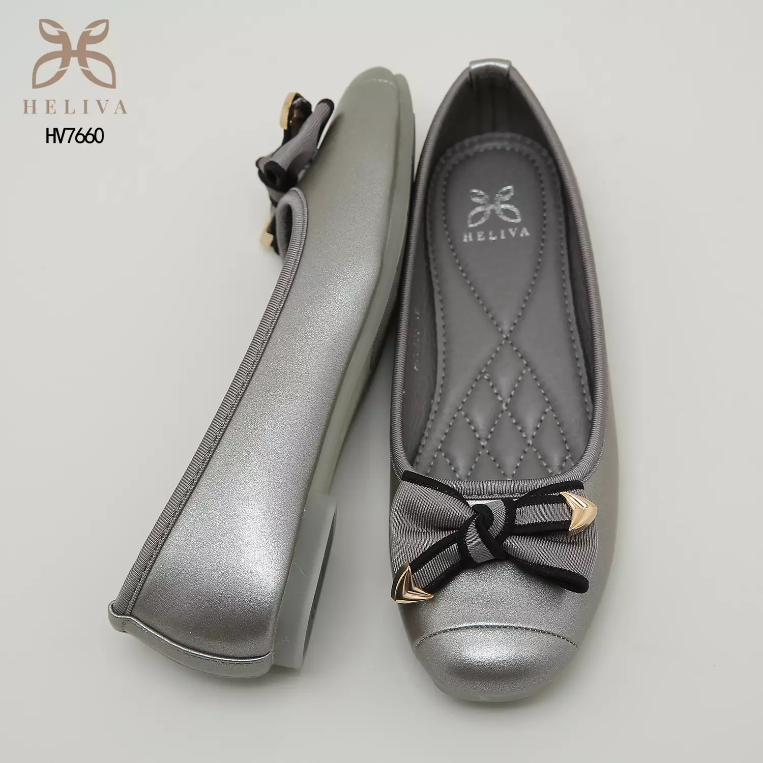 Heliva Zola Sepatu Loafers Slip On Aksesoris Pita Sol 1cm HV7660