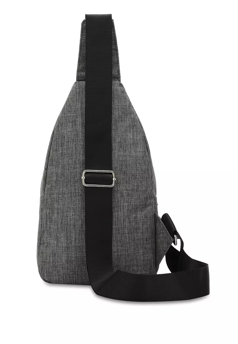 Men's Chest Bag / Sling Bag / Crossbody Bag (Tas Dada / Tas Selempang Pria) - Abu-Abu