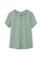 A-IN GIRLS green Simple Solid Color Blouse 2FB48AA774FDF2GS_4