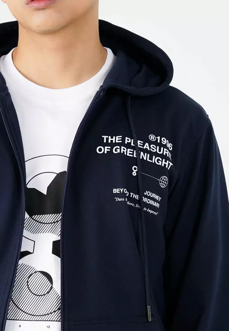 Greenlight Men's Jacket Zipper Hoodie Sweatshirt Regular Fit French Terry OL-C040225