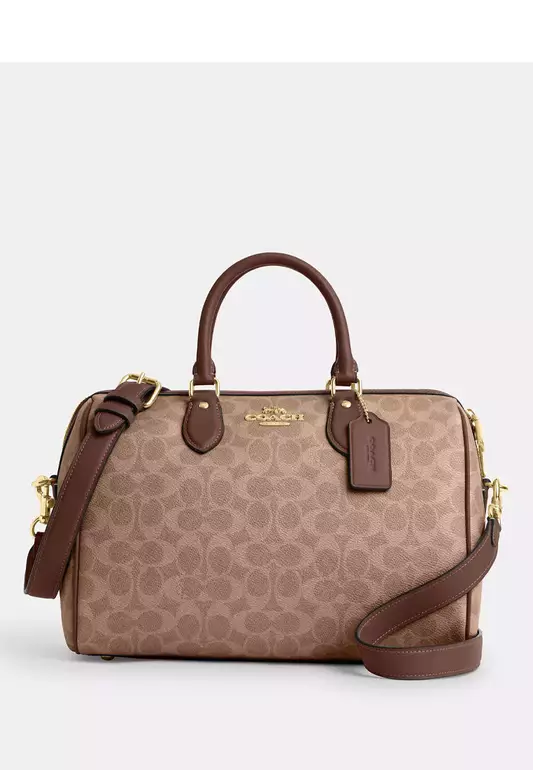 Rowan Large Satchel Bag In Signature Canvas