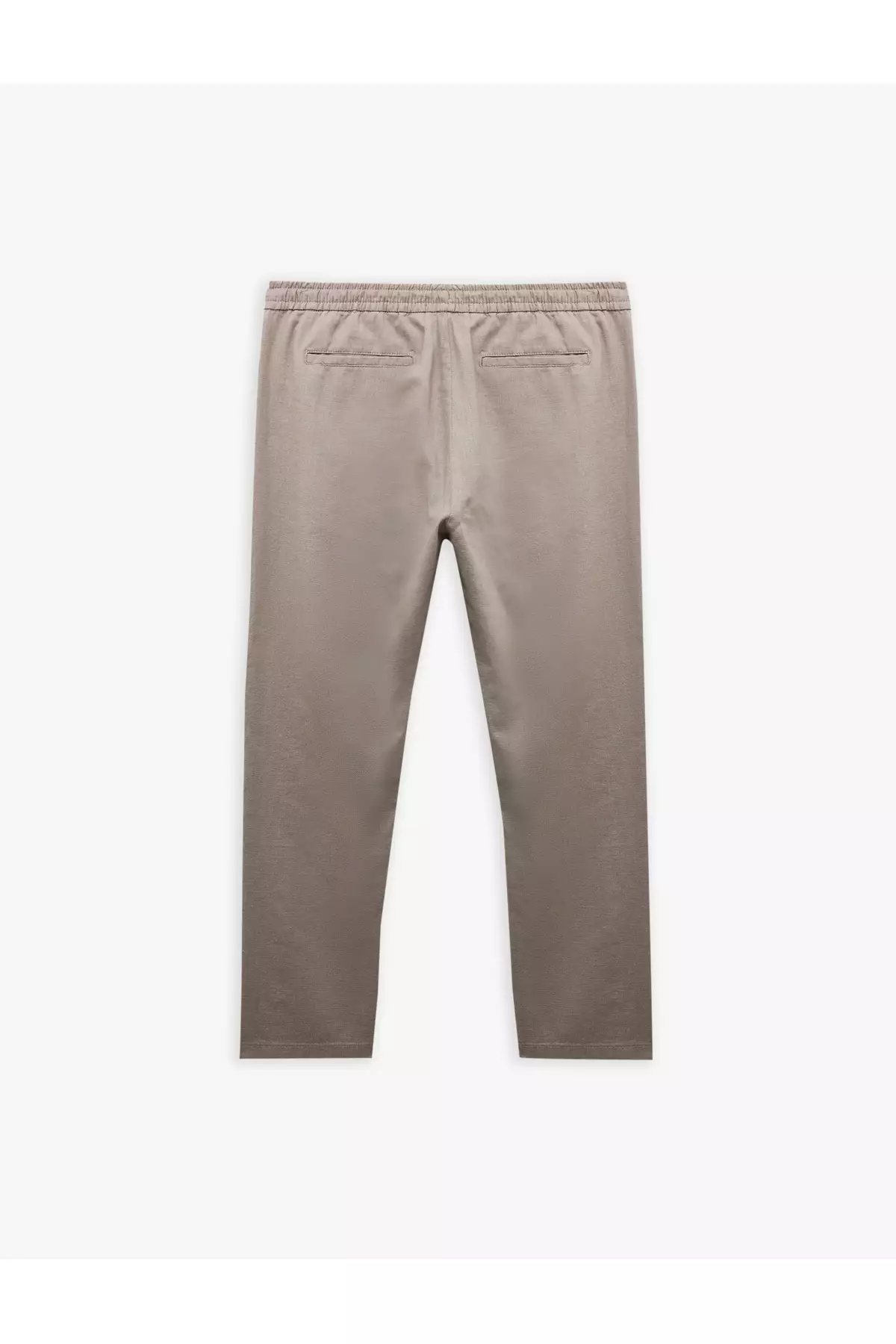 Regular Fit Waist Lace-Up Trousers With Pocket Detail