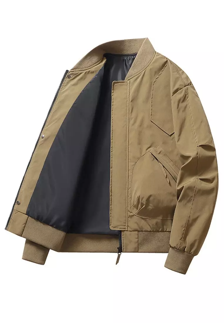 Stylish Bomber Jacket Baseball Coat