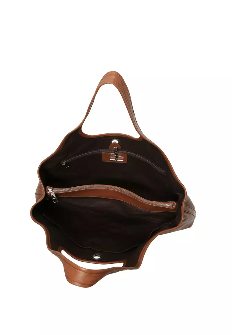 ALEX II Landscape Tote Bag - Caramel
