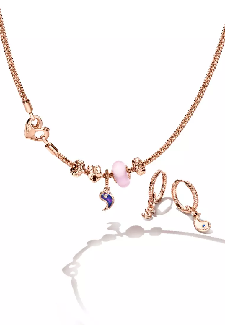 Rose gold cheap necklace chain pandora