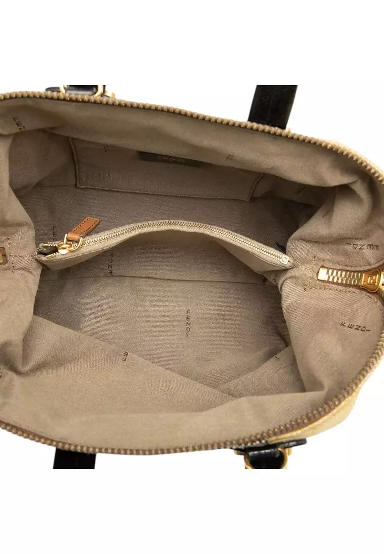 Pre-Loved Fendi Mini Canvas Colorblock Chameleon Satchel