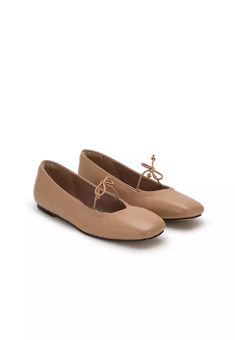 BALLET FLAT WITH BOW 轻柔褶皱芭蕾鞋