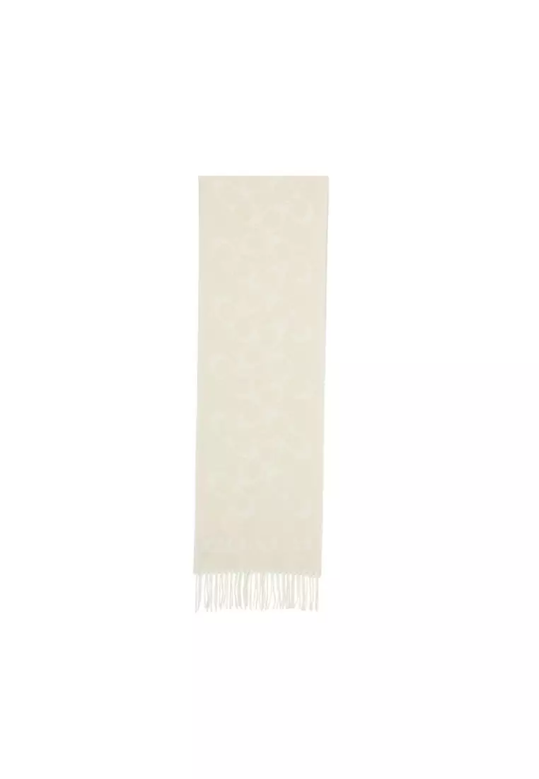 Women's Scarf Light in Grey White 29CO100317