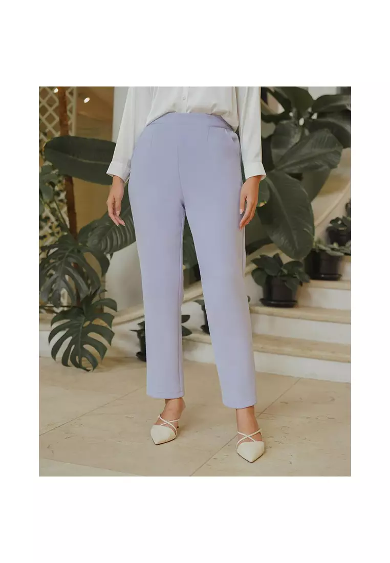 Geulis.id TAILOR PANTS CLASSIC COLOR CELANA KERJA / CELANA DAILY / CELANA SCUBA (4 warna) Bottom - BLUE