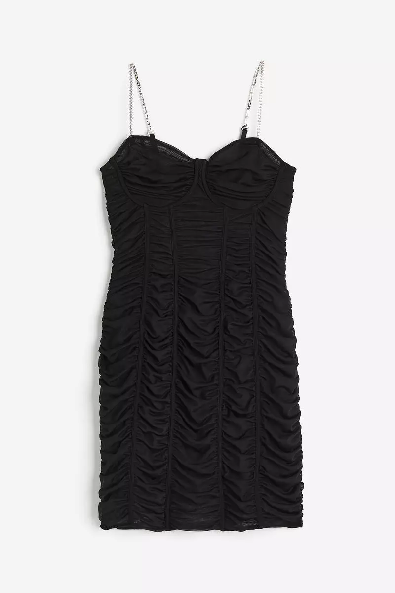 Buy H&M Rhinestone-strap bodycon dress Online | ZALORA Malaysia