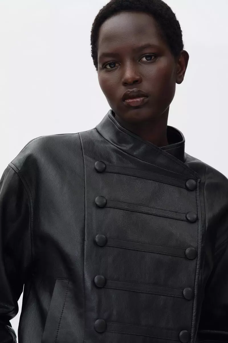 Buy H&M Coated button-detail jacket 2026 Online | ZALORA