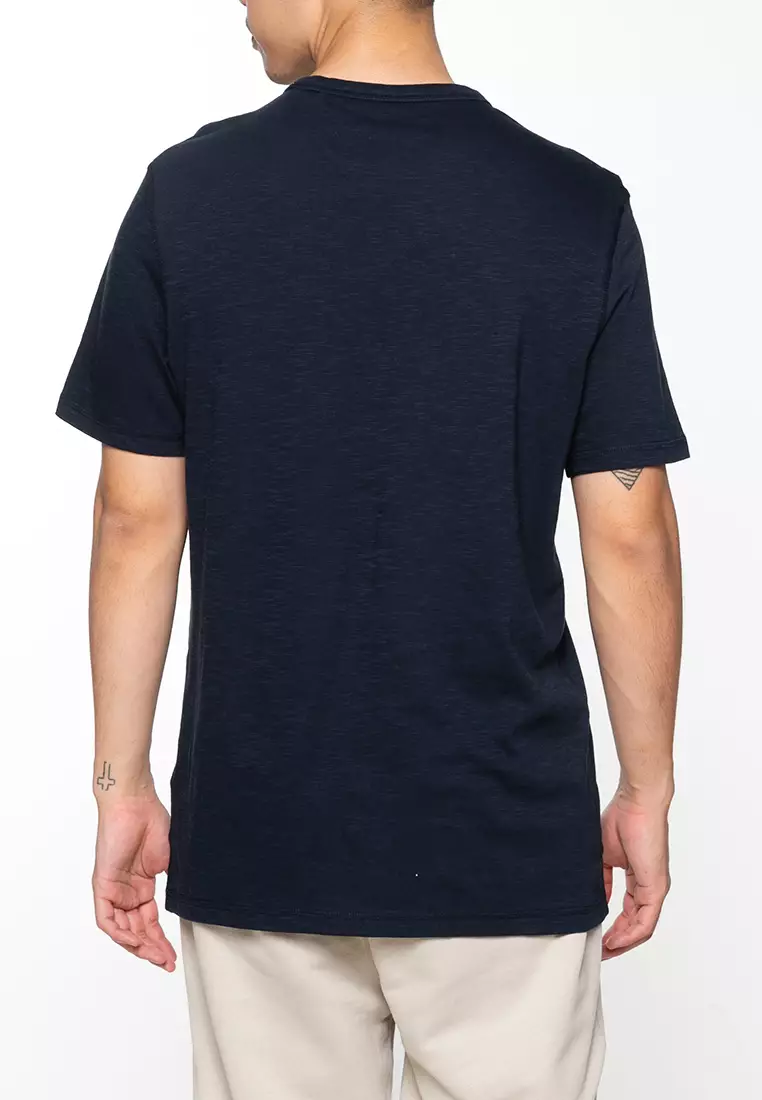 Logo Slub Cotton T-Shirt - BOSS Orange