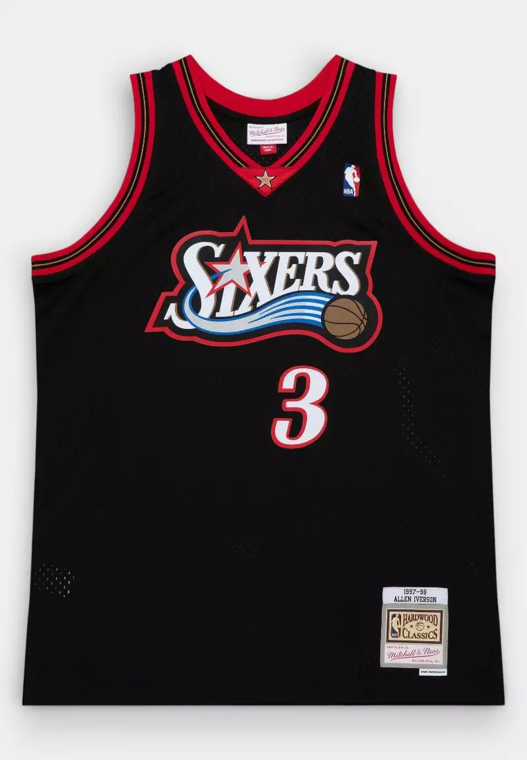 #3 Allen Iverson 1997 Philadelphia 76ers Swingman Basketball Jersey