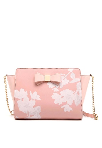 Buy Fancy Rosy Fancy Romance Flower Shoulder Bag Online Zalora