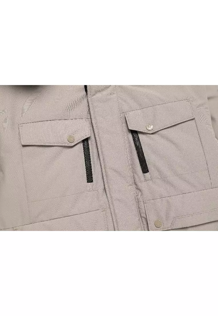 女裝TARUGA毛邊連帽羽絨外套