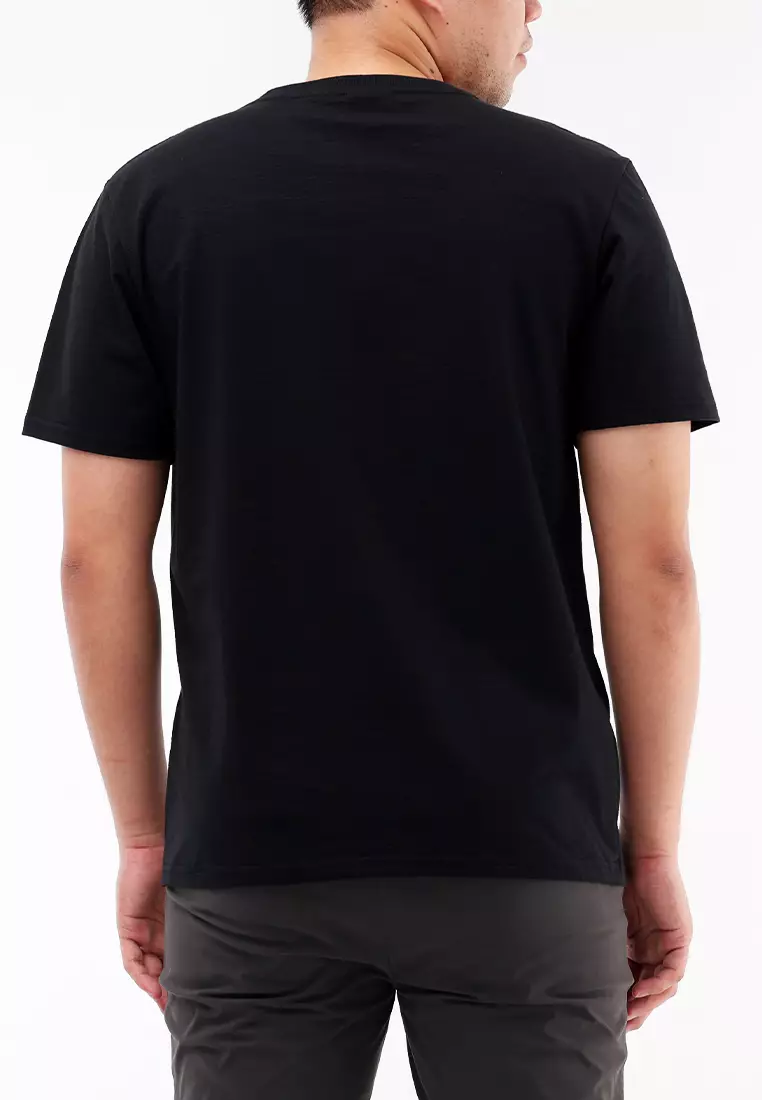 Round Neck Streaky Short Sleeves