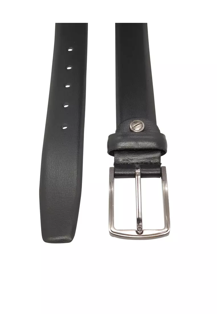 Black Formal Belt Men - Real Leather - Business / Office wear belt - S28 oxhide