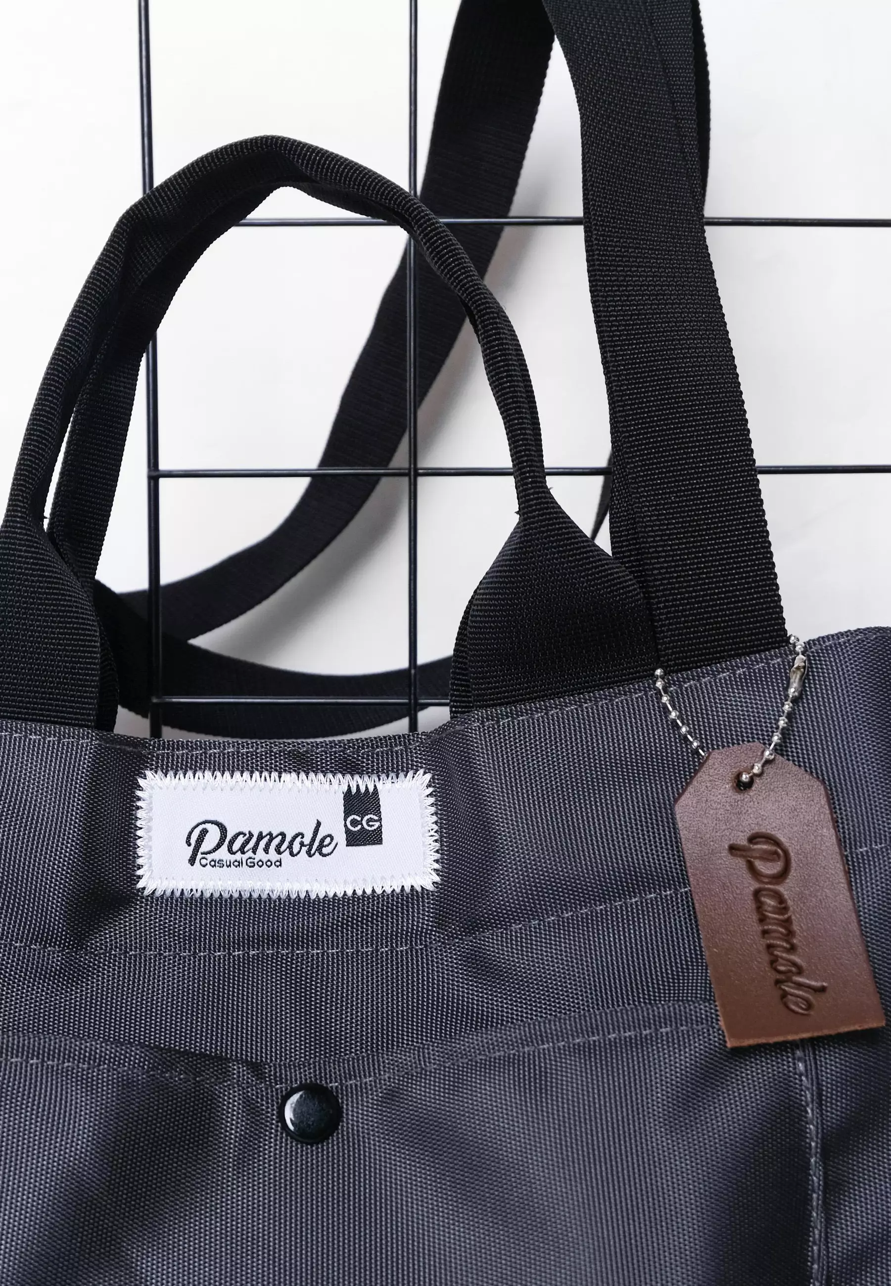 Pamole - Totebag Tote Bag Handbag Wanita Totebag Kasual - Eva Series - Abu