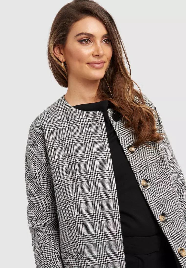 FORCAST FORCAST Sharisse Collarless Coat 2024 Buy FORCAST Online