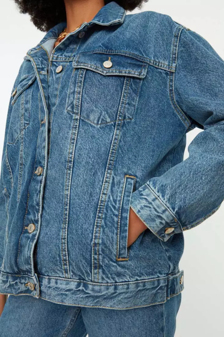 Long Sleeves Trucker Denim Jacket