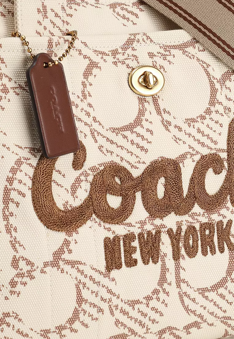 Cargo Tote Bag With Signature Canvas