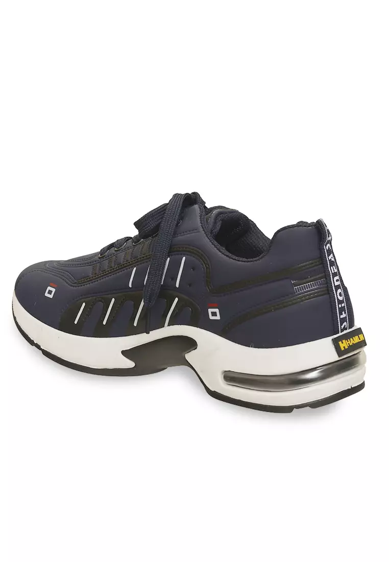 Anando Sepatu Sneakers Pria Anti Slip Casual Sporty Shoes Ringan Material Canvas ORIGINAL - Navy