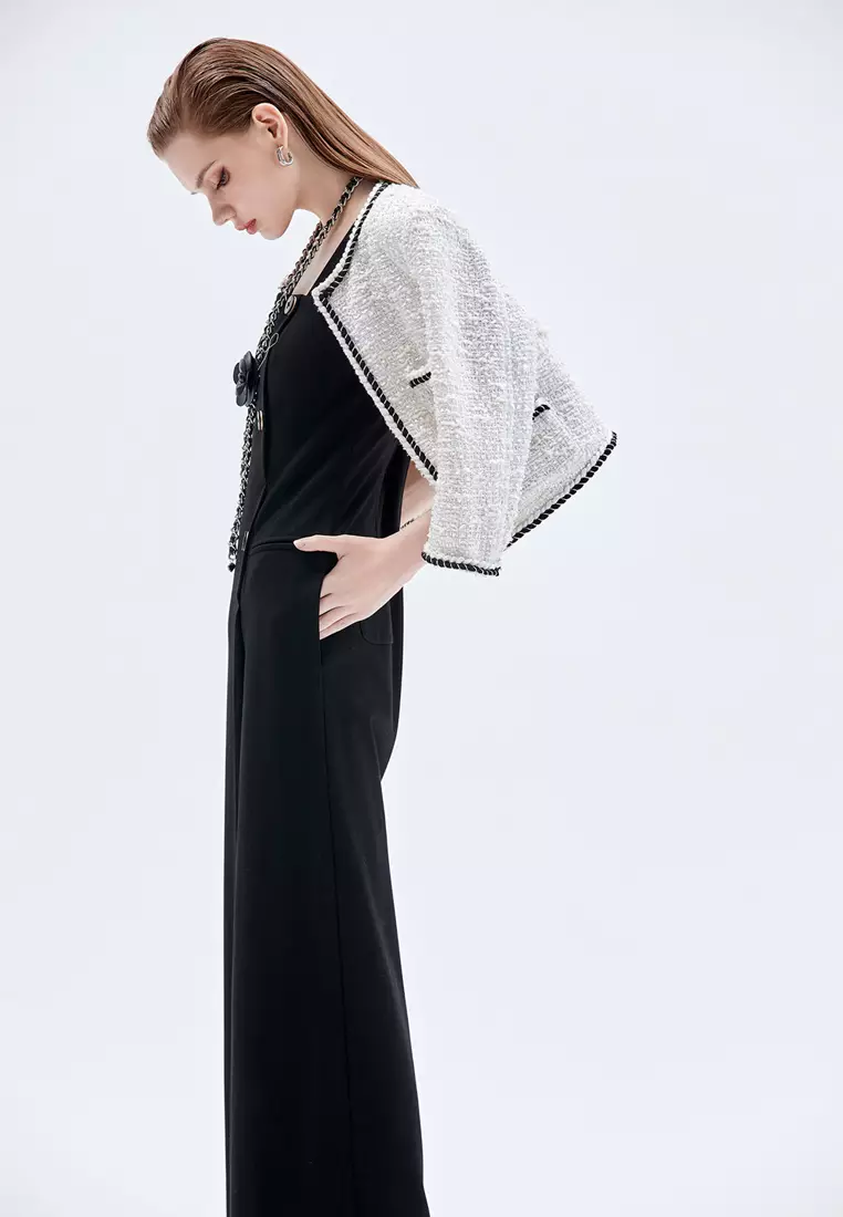 Front Panel Sleeveless Jumpsuit