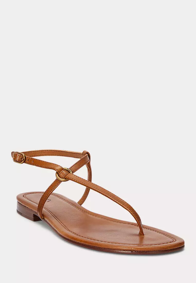 Polo Ralph Lauren Women O-Ring Leather Sandal