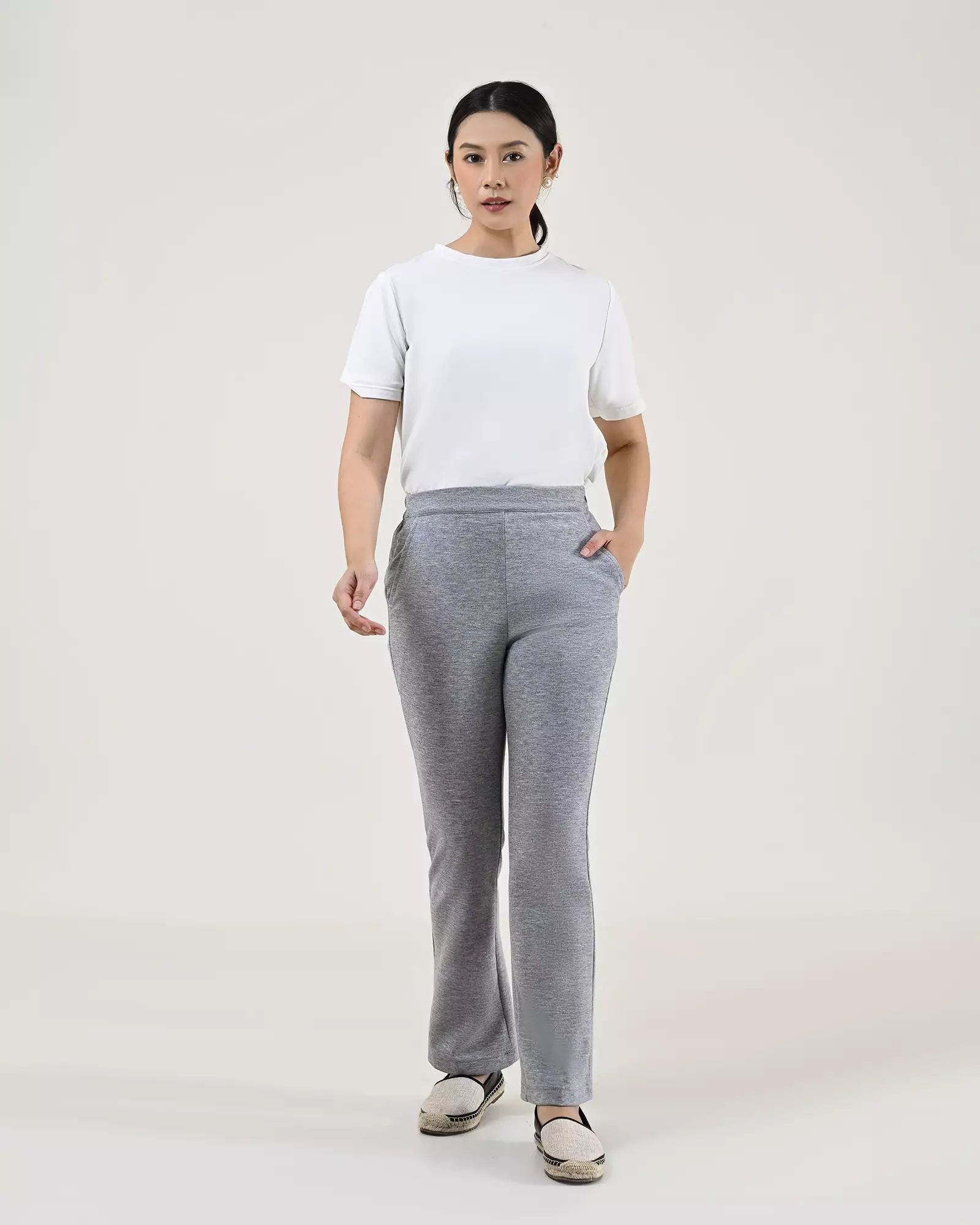 Geulis.id LIZZA PANTS - Mistygrey